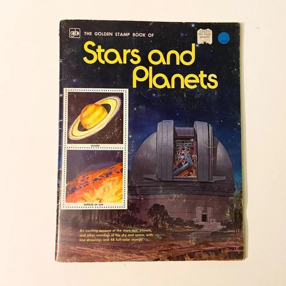 Vintage 1976 The Golden Stamp Book Stars  and Planets Complete - Picture 15 of 15